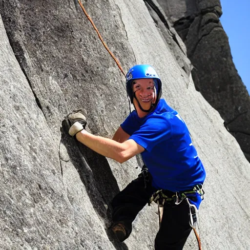 Image similar to special Olympic rock climber