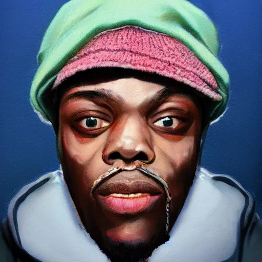 Prompt: tyrone biggums portrait