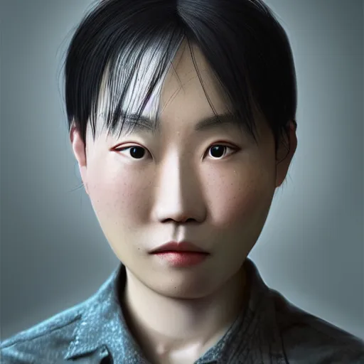 Prompt: portrait by tooth wu