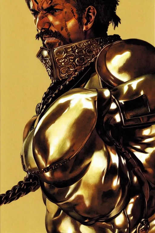 Prompt: gladiator, painting by j. c. leyendecker, yoji shinkawa, katayama bokuyo