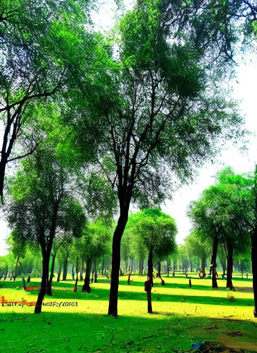 Prompt: dhurma city trees