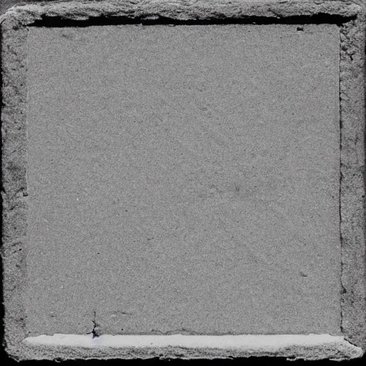 Prompt: Full color black and white image of a large small round square that is in front of behind nothing