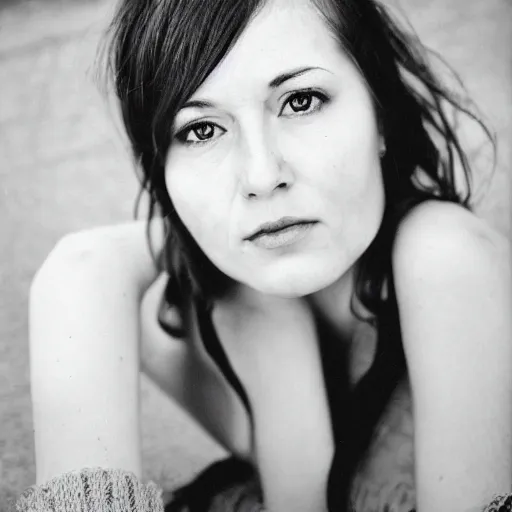 Image similar to a beautiful woman, portrait photograph, nikon 3 5 mm, photograph