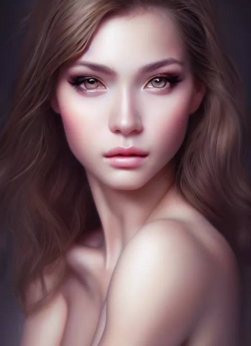 Image similar to a gorgeous female photo, professionally retouched, soft lighting, realistic, smooth face, perfect eyes,!! wide angle!!, sharp focus on eyes, 8 k high definition, insanely detailed, intricate, elegant, art by artgerm, snowy winter