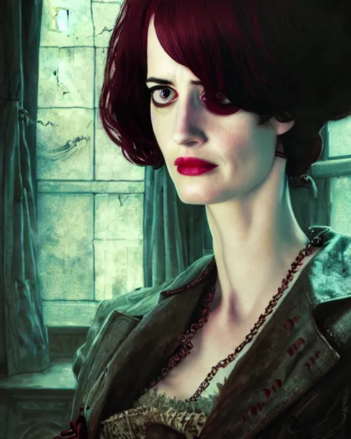 Prompt: character portrait of eva green with gorgeous detailed eyes in the castle, color page, tankoban, 4 k, tone mapping, doll, akihiko yoshida, james jean andrei riabovitchev marc simonetti, yoshitaka amano, willowy frame