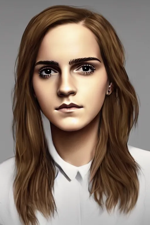 Image similar to picture of scp emma watson by scp foundation, photorealistic, horror