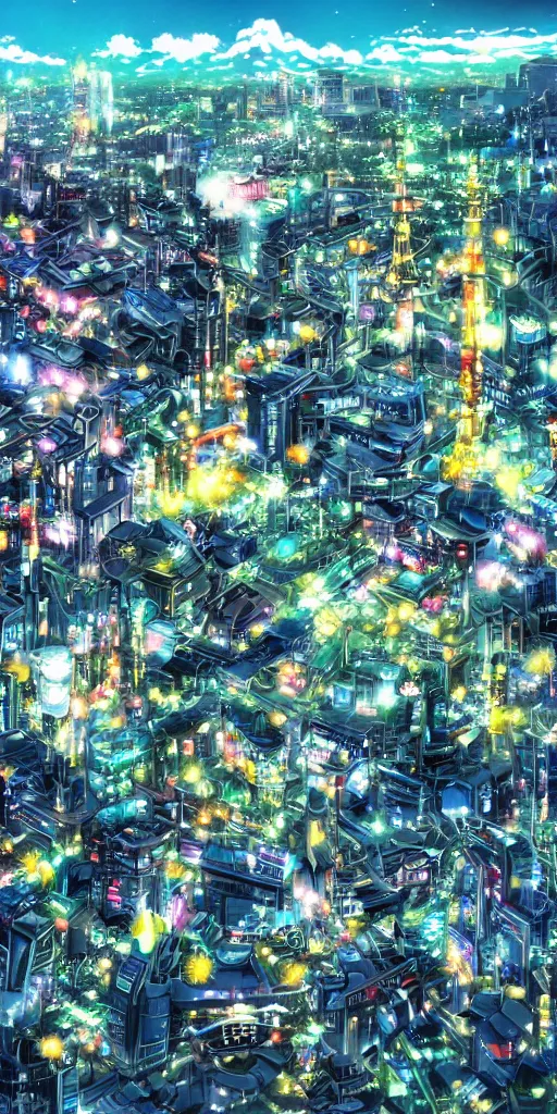 Prompt: , anime tokyo scenery only wallpaper aesthetic, beautiful, hyper realistic