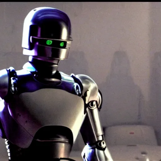 Prompt: Jodorowsky's Robocop, cinema still