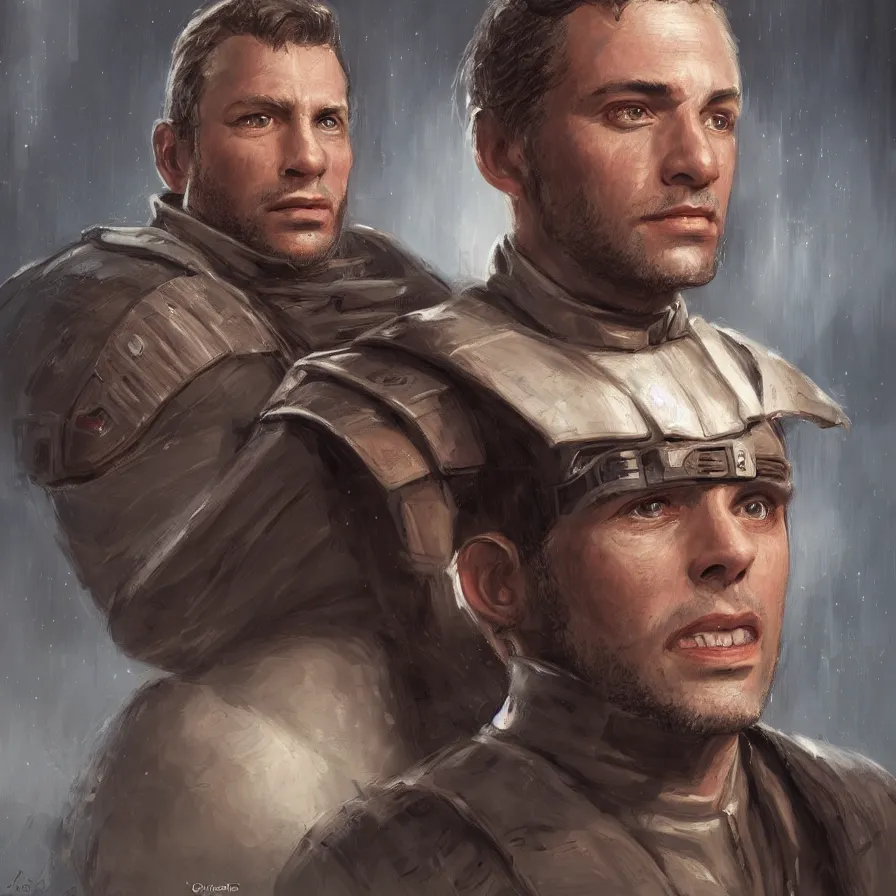 Image similar to portrait of pierre emmanuel saubade by greg aenaluck, jedi knight, he is 4 0 years old, star wars expanded universe, highly detailed portrait, digital painting, artstation, concept art, smooth, sharp foccus ilustration, artstation hq