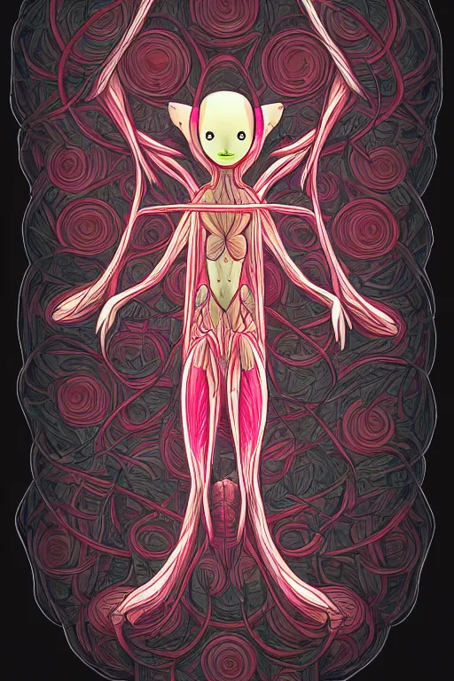 Image similar to radish humanoid, symmetrical, highly detailed, digital art, sharp focus, trending on art station, anime art style