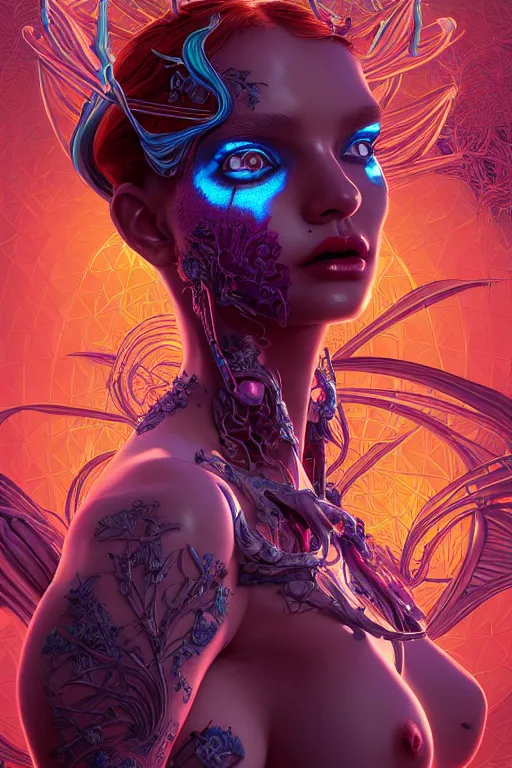 Prompt: succubus, highly detailed vfx side portrait, intricate detailed environment, global illumination, by james jean and moebius and artgerm and liam brazier and victo ngai and tristan eaton. detailed, vector art, digital illustration, concept art, 8 k, hdr