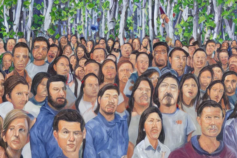 Image similar to painting of Missing 411 person