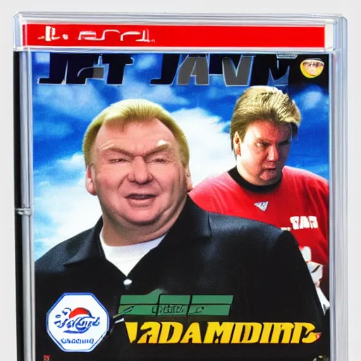 Image similar to john madden : john's mad the video game 1 9 9 7 tournament for the sega playstation, game case, box art, cd jewel case