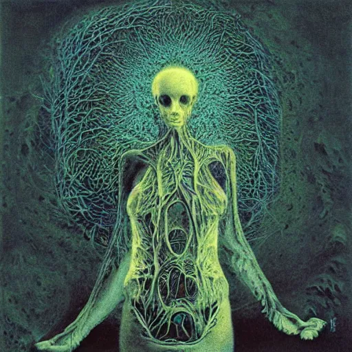 Image similar to fractal, julia set by beksinski