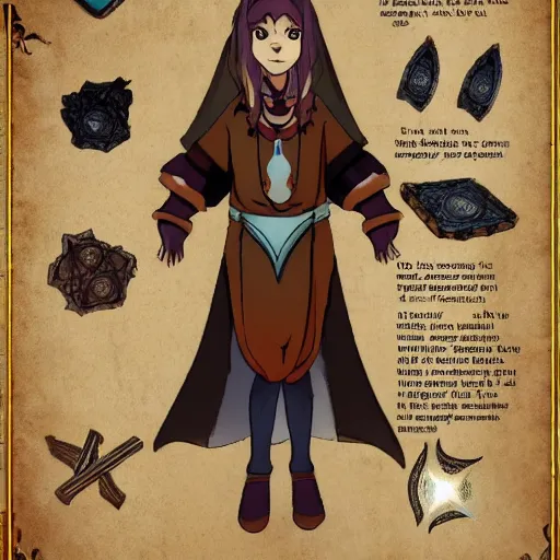 Image similar to magical amulet reference sheet,