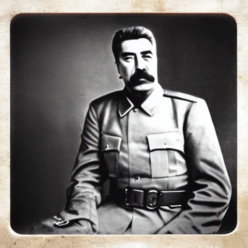 Image similar to “Joseph Stalin is the prime minister of modern Spain, 50mm portait photograph”