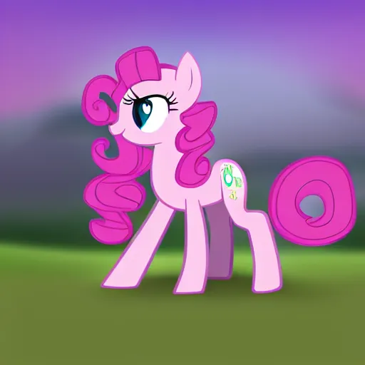 Prompt: Pinkie Pie, Equine photography, Cutie Mark focus