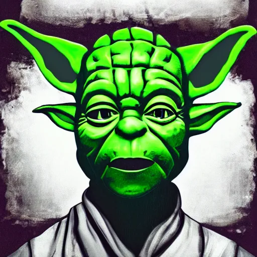 Image similar to portrait of yoda but he is an american rap singer from the 2 0 0 0's