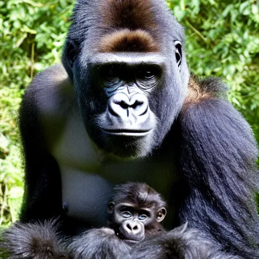 Image similar to a gorilla showing off his latest art masterpiece, today's featured nature photograph 1 6 k