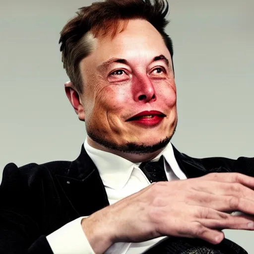 Prompt: elon musk as 70s pimp, big purple hat, cover of GTA 5