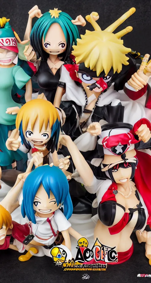 Image similar to anime, one piece, nico, cosplay, figurine, detailed product photo