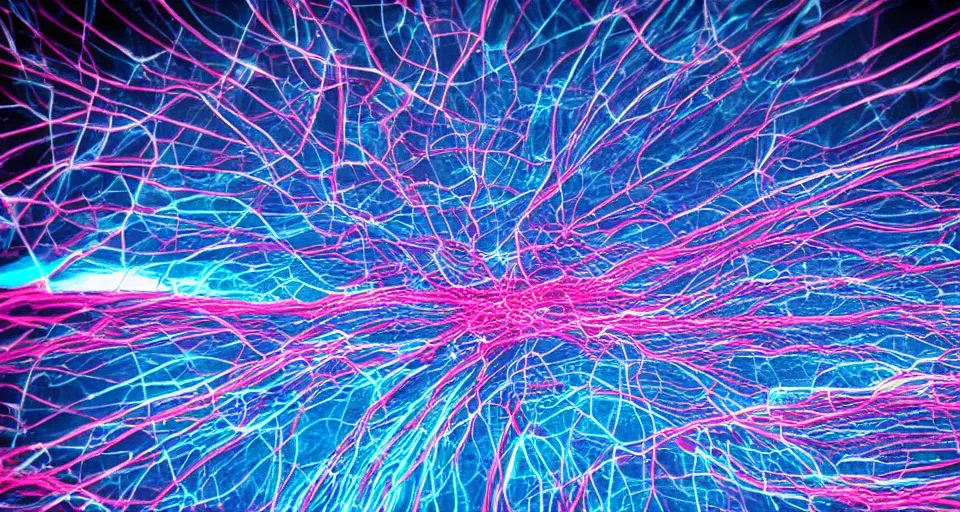 Prompt: a close up photo of electromagnetic storms, colorful, macro, hyperdetailed