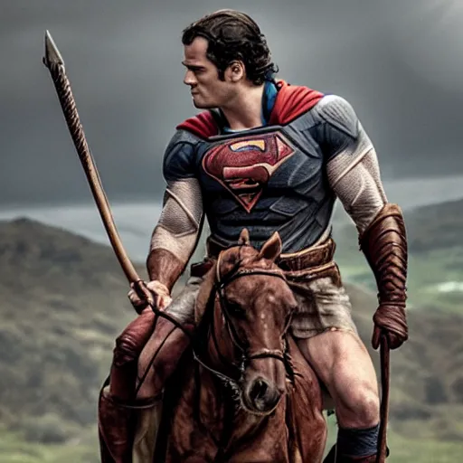 Prompt: Henry Cavil as a centaur