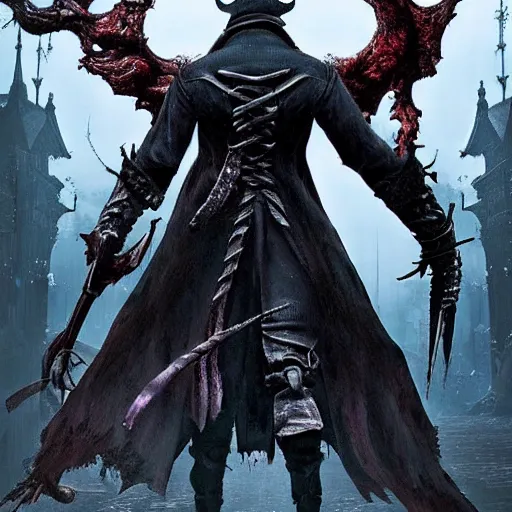 Prompt: a new boss from bloodborne