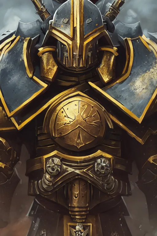 Image similar to armor portrait heros warhammer 4 0 k horus heresy fanart - the primarchs emperor by johannes helgeson animated with vfx concept artist & illustrator global illumination ray tracing hdr fanart arstation zbrush central hardmesh 8 k octane renderer comics stylized