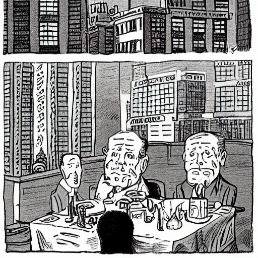 Image similar to the funniest New Yorker cartoon