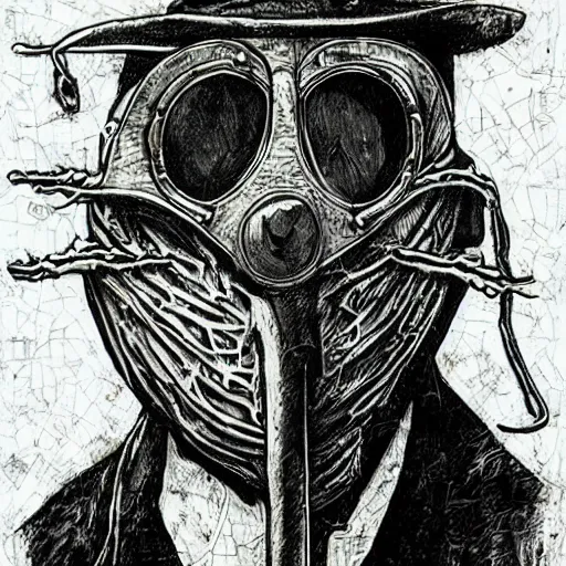 Prompt: plague doctor by ed fairburn