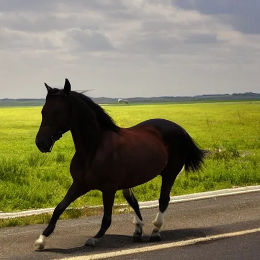 Image similar to a horse with autopilot