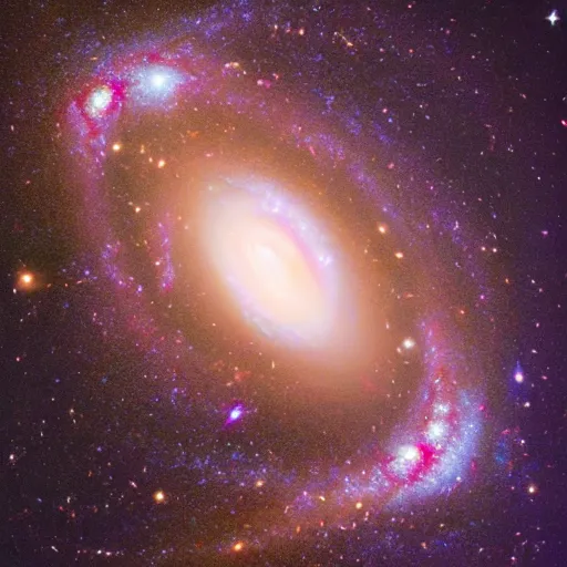 Image similar to two galaxies colliding