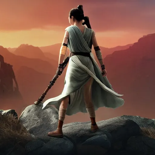 Image similar to rey skywalker gaming