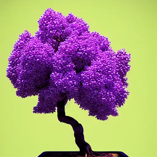 Prompt: bonsai lilac! tree but minimalistic concept art by frank stella gilleard james whalen tom, colorful, soft light, trending on artstation, minimalism