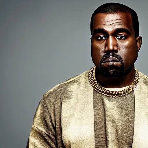 Prompt: official portrait of the United States president Kanye West, 2014. Photograph