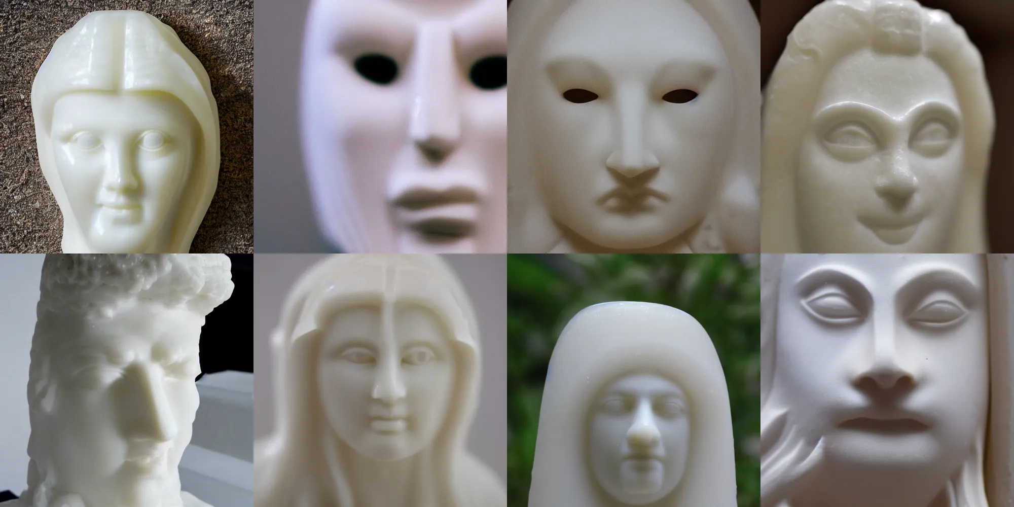 Prompt: out of focus, white alabaster face