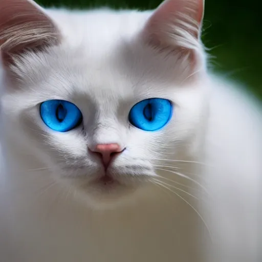 Image similar to white cat with blue eyes,