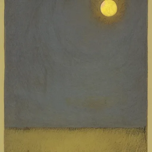 Image similar to death hiding behind the false moon, by Odilon Redon, by Edward Gorey, oil on canvas, beautiful, eerie, surreal, colorful