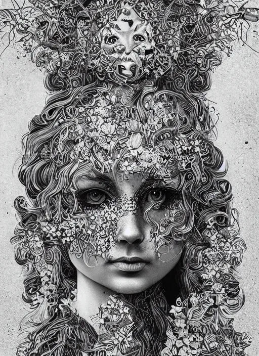 Image similar to Scandinavian goddess painting by Dan Hillier, trending on artstation, artstationHD, artstationHQ, 4k, 8k