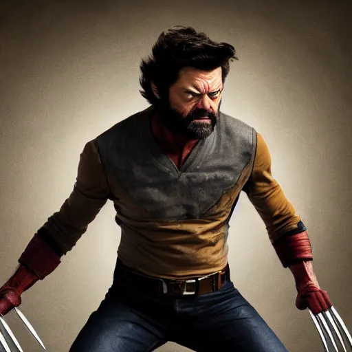 Image similar to logan wolverine pictured as nick offerman, x - men marvel movie still, imdb, detailed, 8 k, poster photosession style, deviantart and artstation top picks