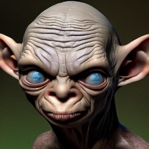 Image similar to gollum smeagol, ultra detailed, ultra realistic