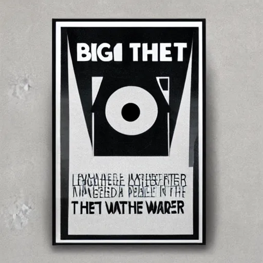 Image similar to big brother is watching you, Bauhaus poster