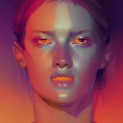 Prompt: portrait of a beautiful alyx vance, volume lighting, concept art, by greg rutkowski!!, colorful, xray melting colors!!