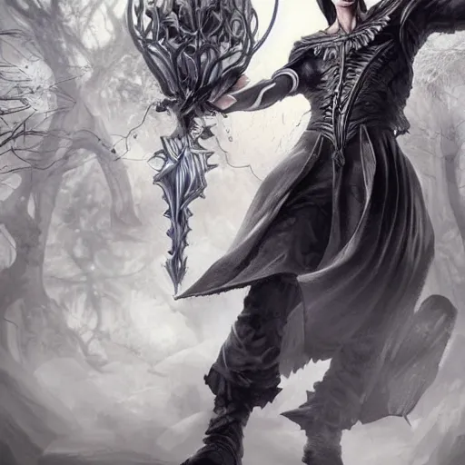 Image similar to a full body character concept art of a powerful male witch unleashing magic powers, magic powers, psychic powers, symmetrical facial features, intricate, elegant, digital painting, concept art, hyper realistic, illustration, smooth, sharp focus, finely detailed, in the style of artgerm and greg rutkowski and william adolfe bouguerea,