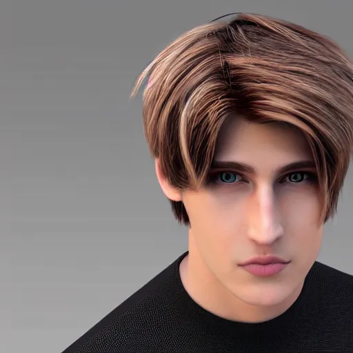 Prompt: 3D render of xqcow, chad, 3D character model, photorealistic, 8k