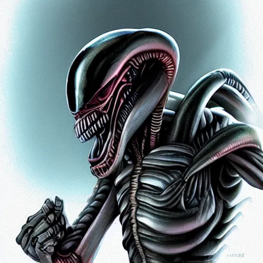 Image similar to xenomorph by pixar