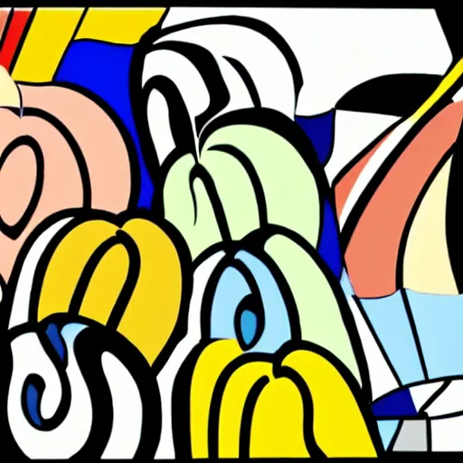 Image similar to roy lichtenstein color palette