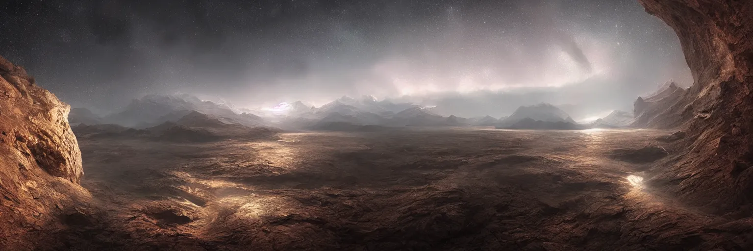 Image similar to michal karcz photo of a beautiful galaxy landscape. , detailed, elegant, intricate, 4k,