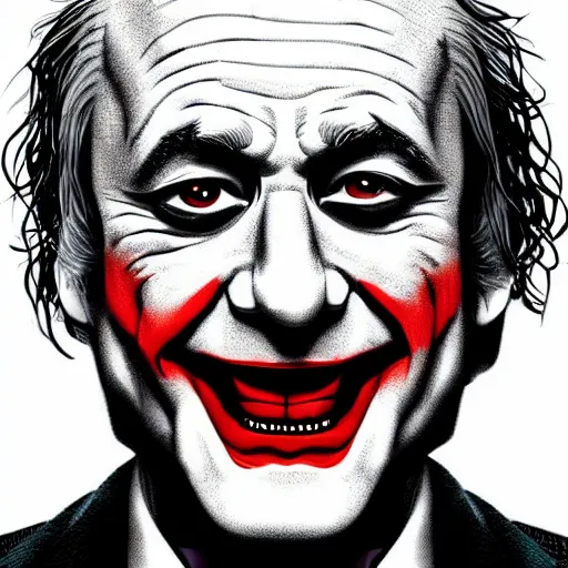 Image similar to bill murray as the joker in batman, promotional art, movie poster